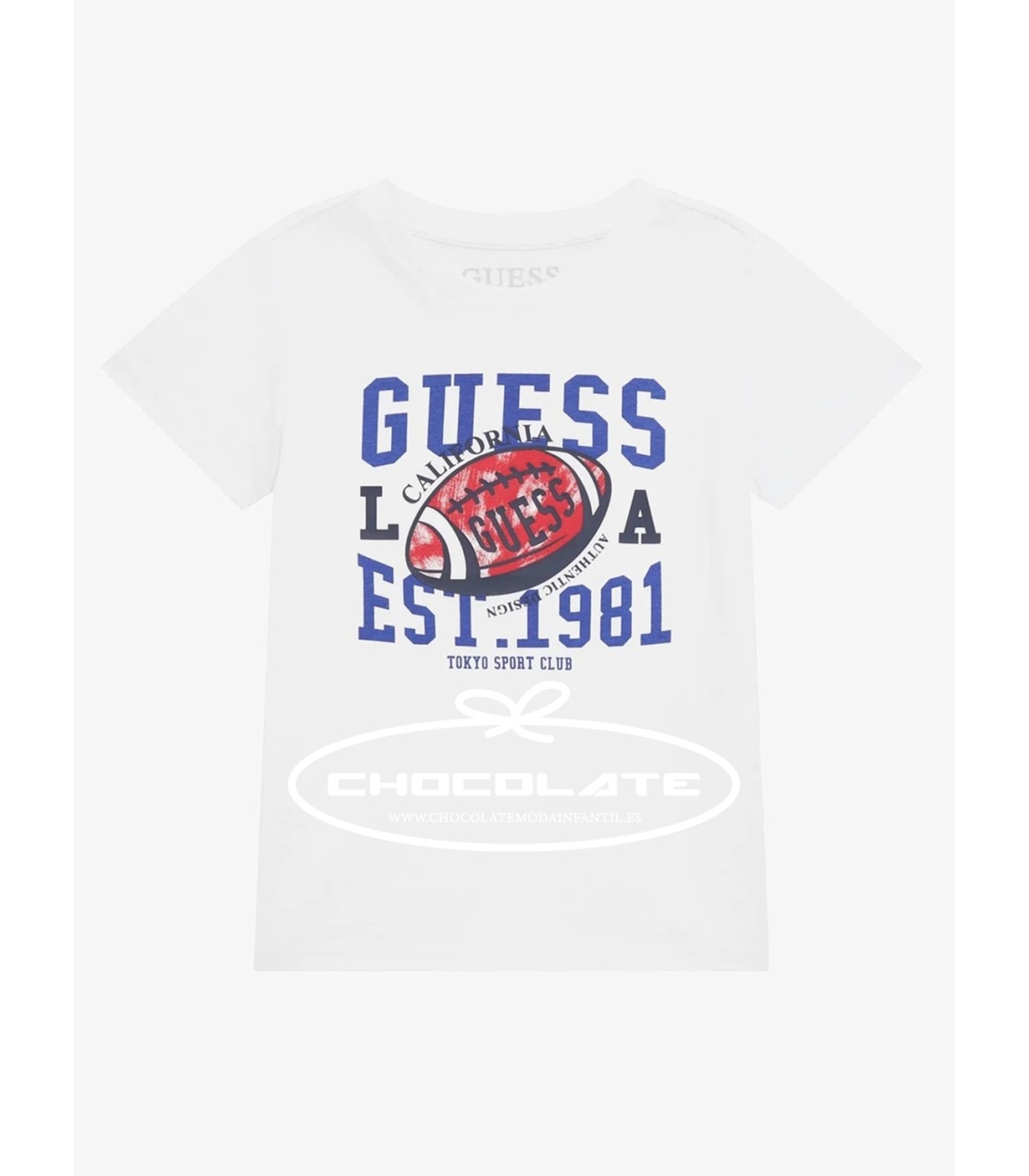 Camiseta blanca de Guess kids para bebé | Camiseta de manga corta p...