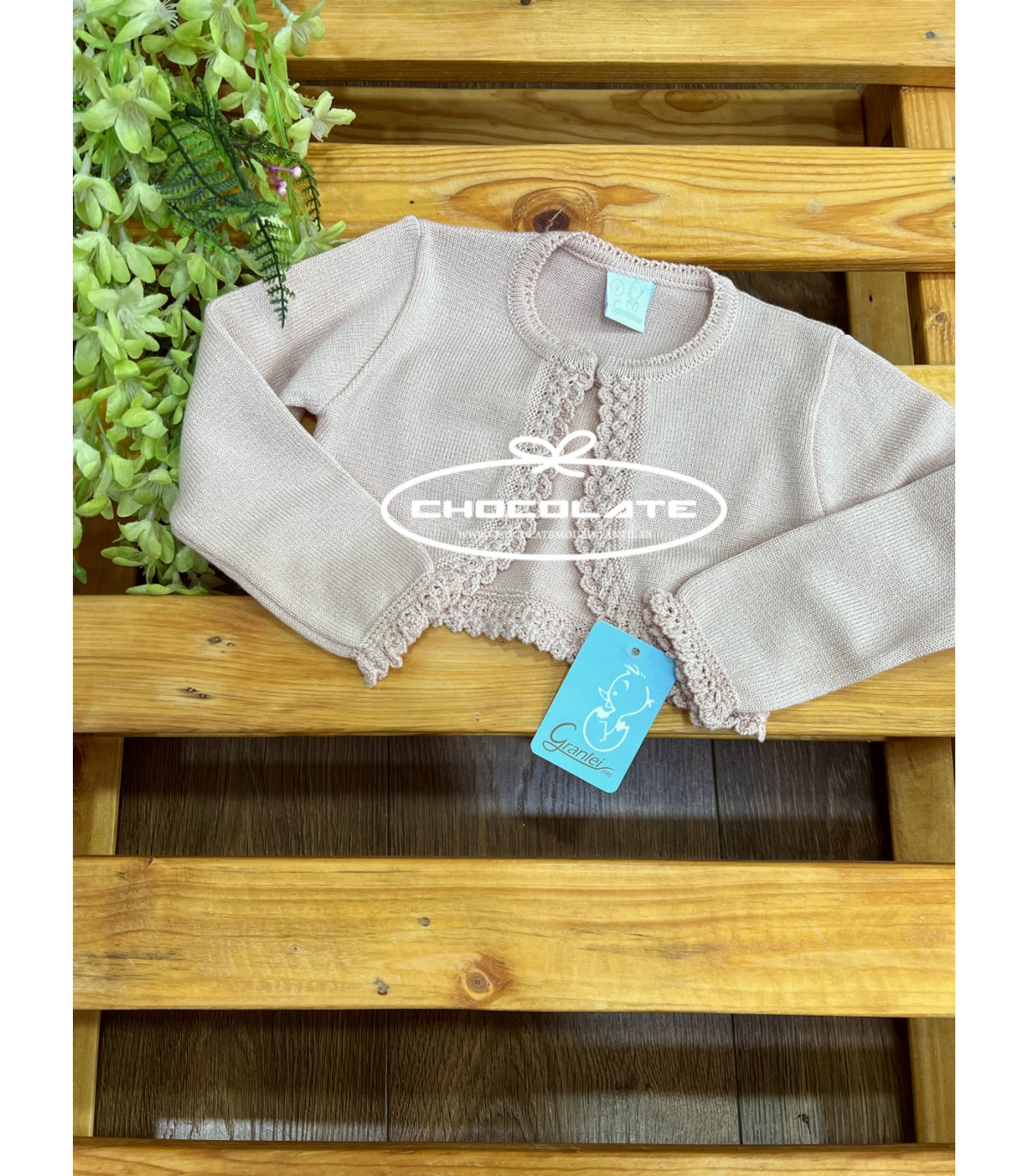 Chaqueta rosa empolvado con lurex de Granlei | Chaqueta corta en pu...