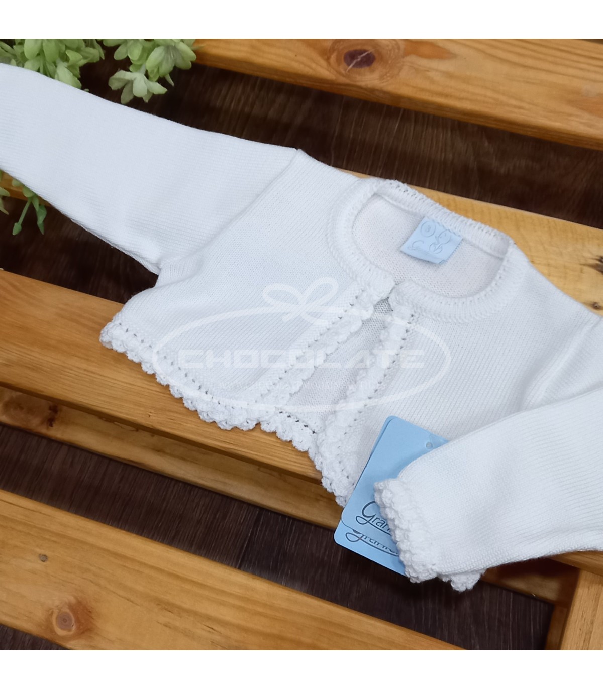 Chaqueta blanca Granlei | Chaqueta de punto en color blanco con los...