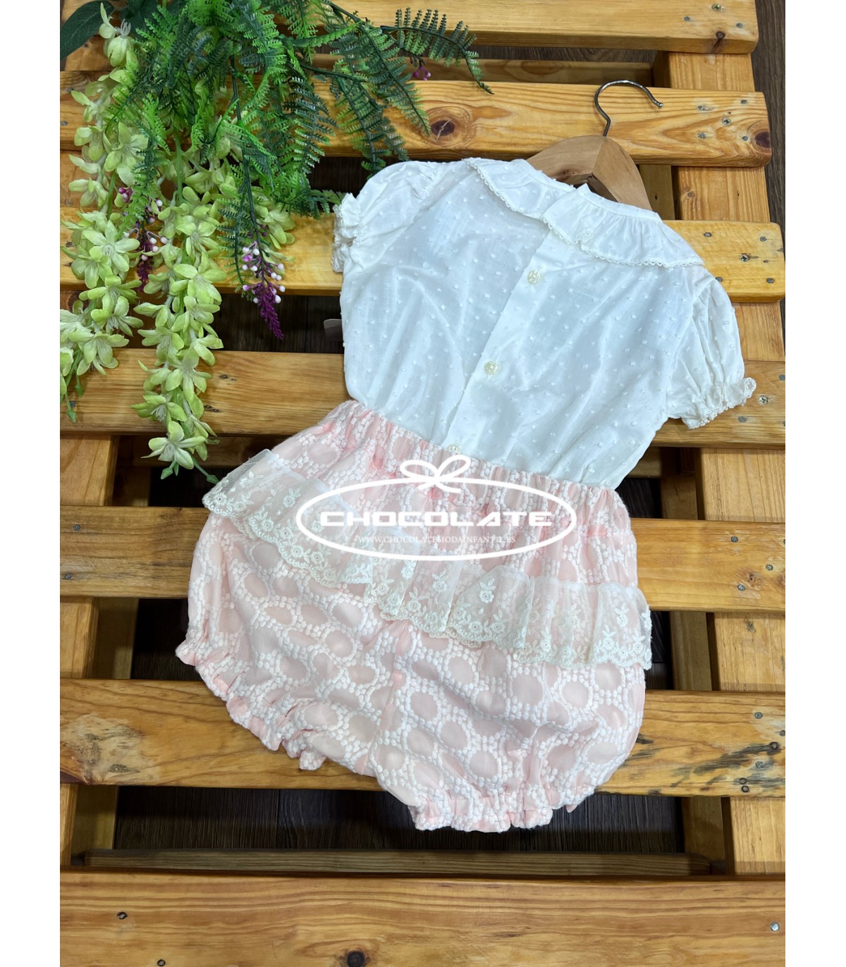 Conjunto de camisa y bombacho para niña | Conjunto de outlet para n...