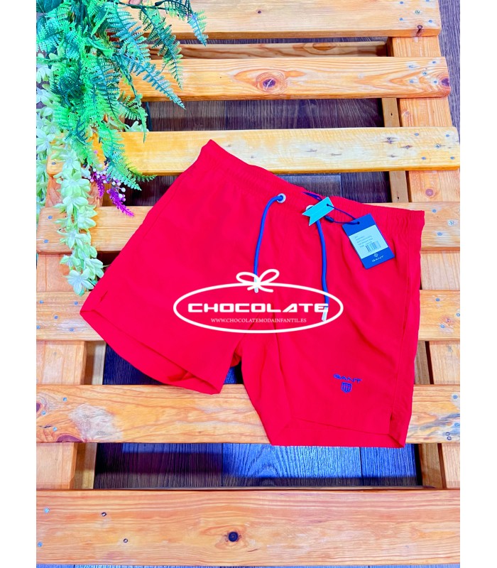 Bañador rojo de Gant para niño | El bañador rojo de Gant para niño ...