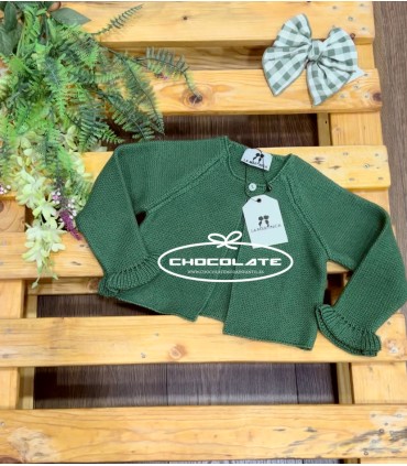 Chaqueta 3/4 verde de la colección Musgo de La Martinica para niña ...