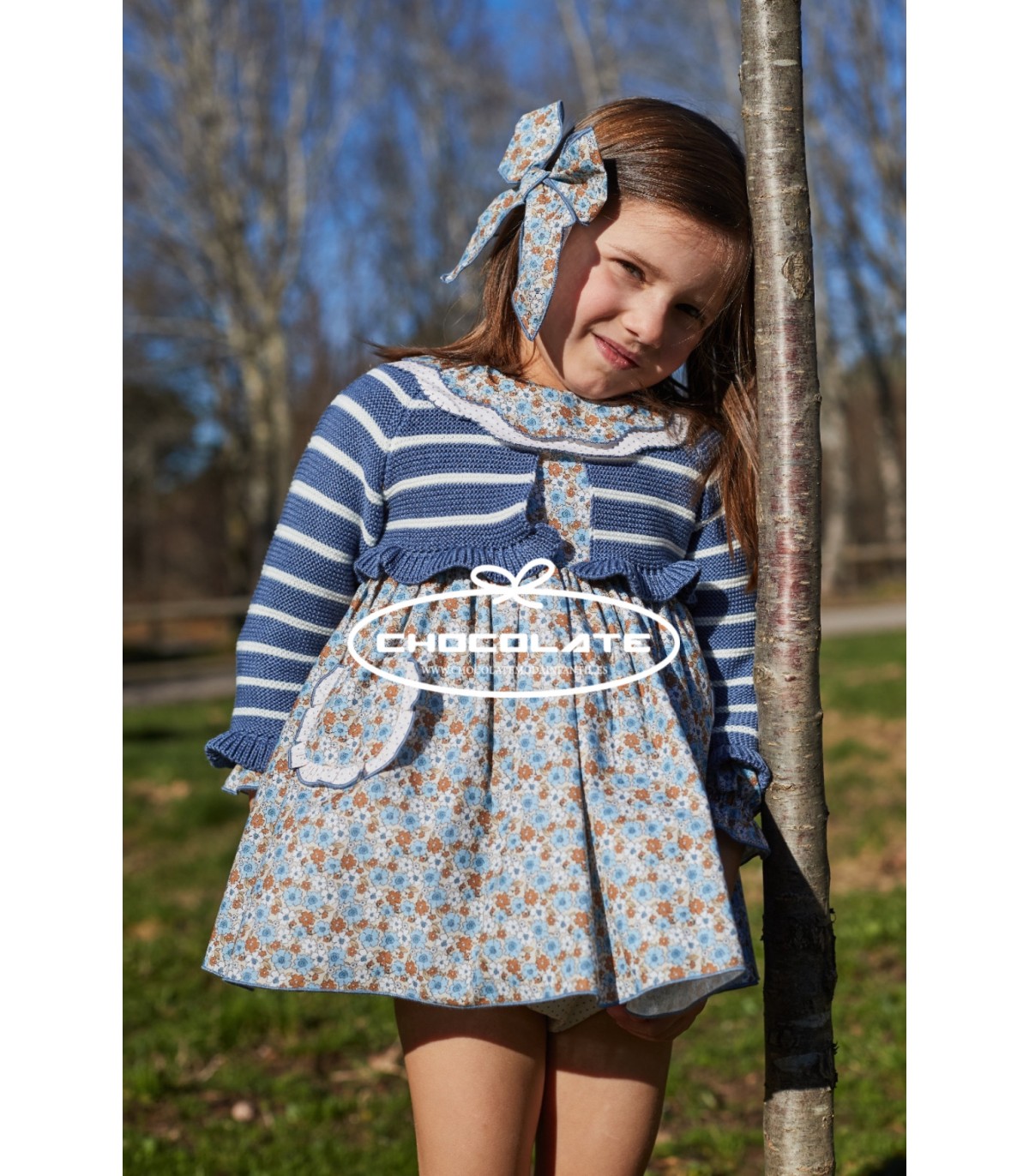 Chaqueta corta para niña colección Caracolinos de La Martinica | Ch...