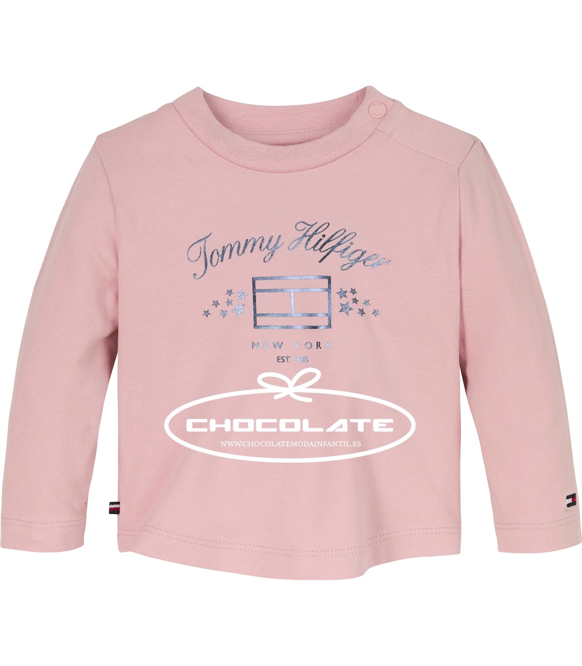 Camiseta rosa de Tommy Hilfiger para bebé niña | Camiseta de Tommy ...
