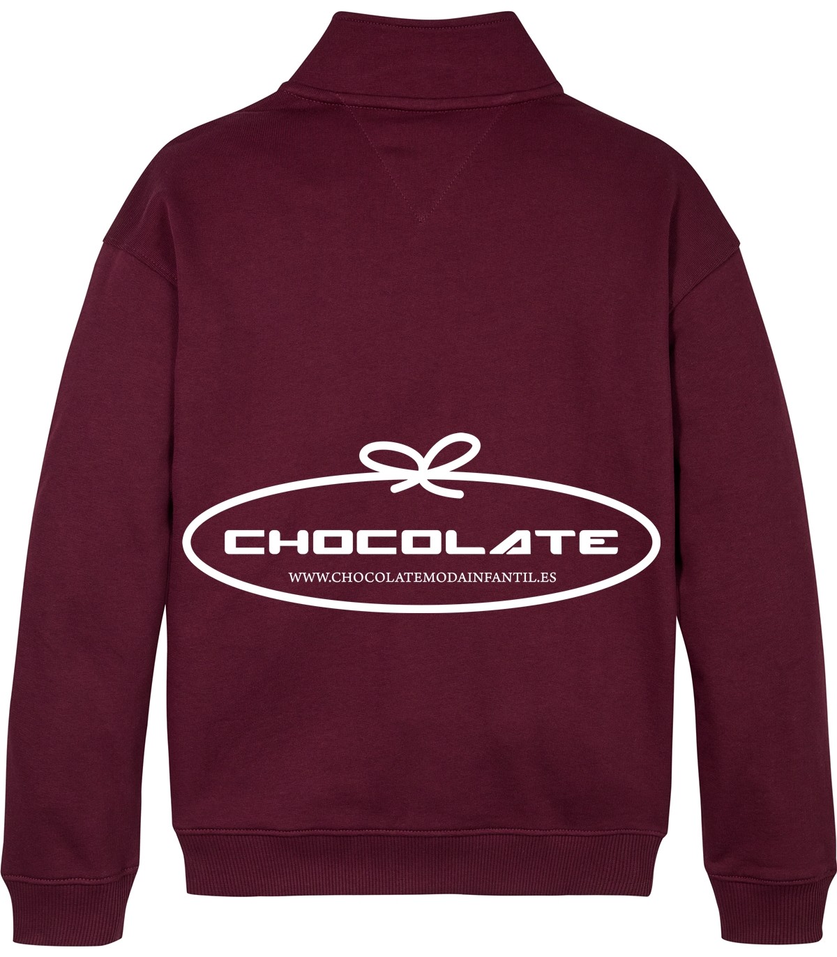 Sudadera burdeos con cremallera de Tommy Hilfiger para niño | Sudad...