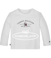 Camiseta blanca de manga larga de Tommy Hilfiger para bebé