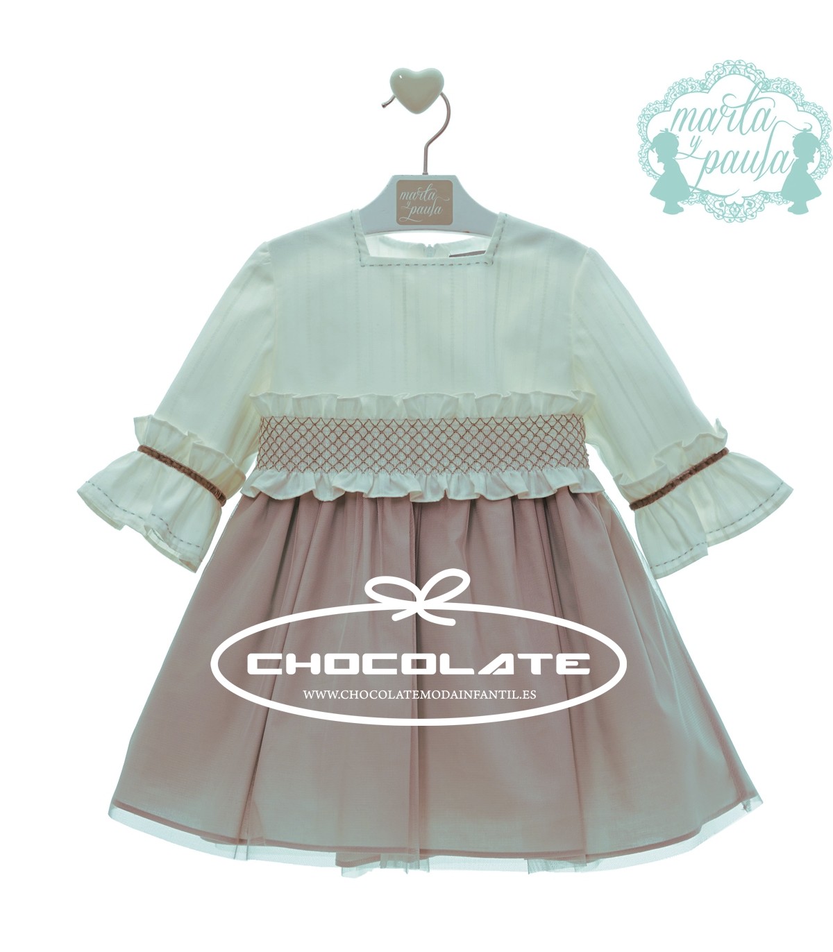 Vestido ceremonia niña colección Manila de Marta y Paula | Precioso...