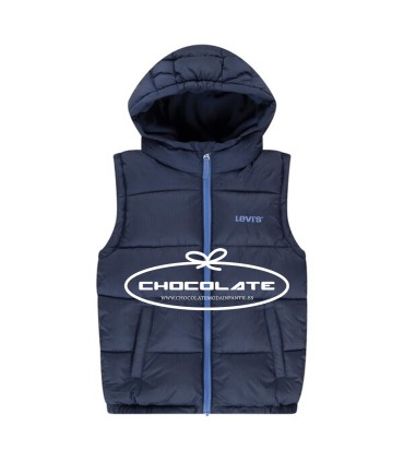Chaleco azul marino con cremallera en azulón de Levis kids | Chalec...