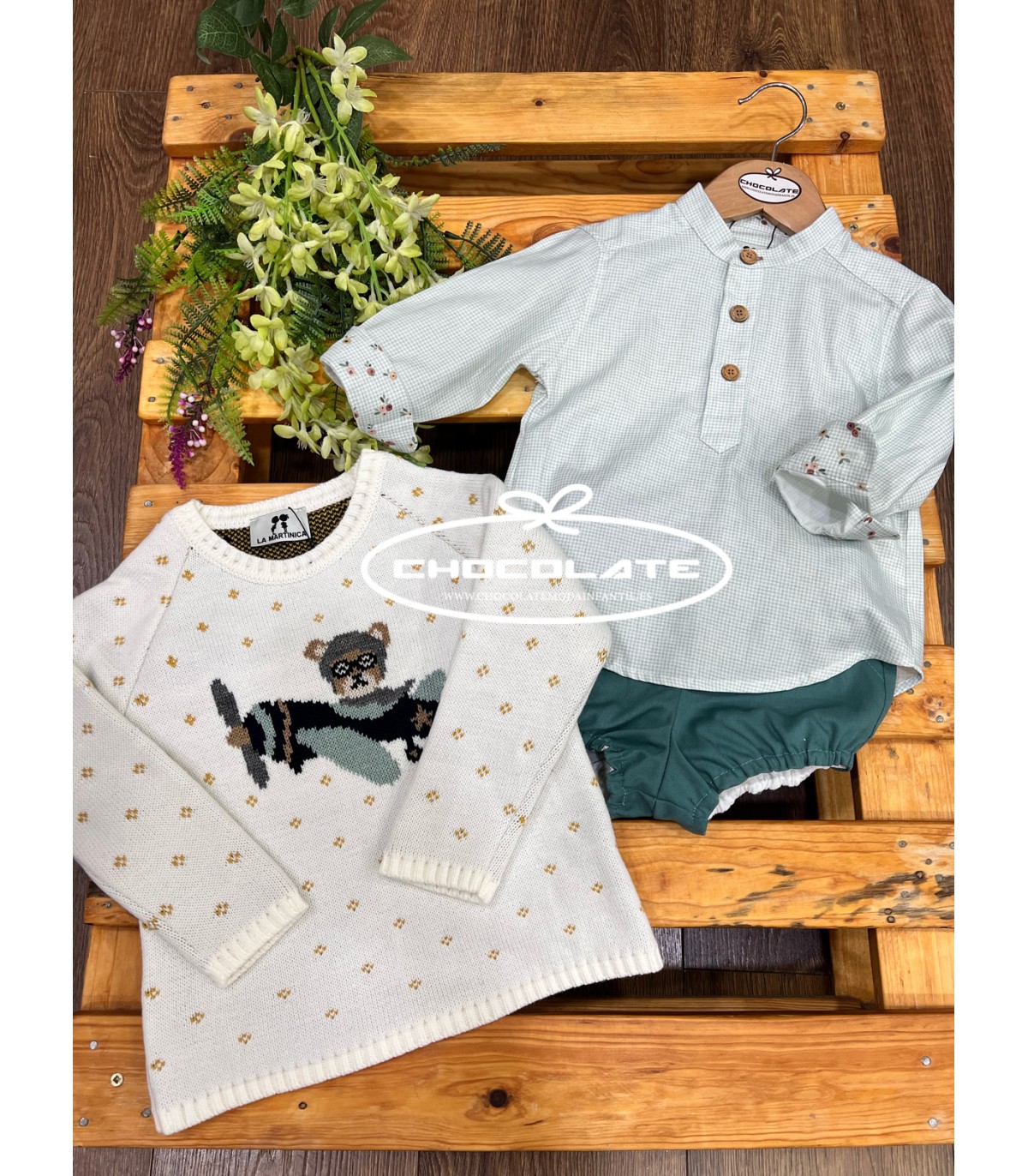 Conjunto niño camisa y bombacho colección Grosella de La Martinica ...