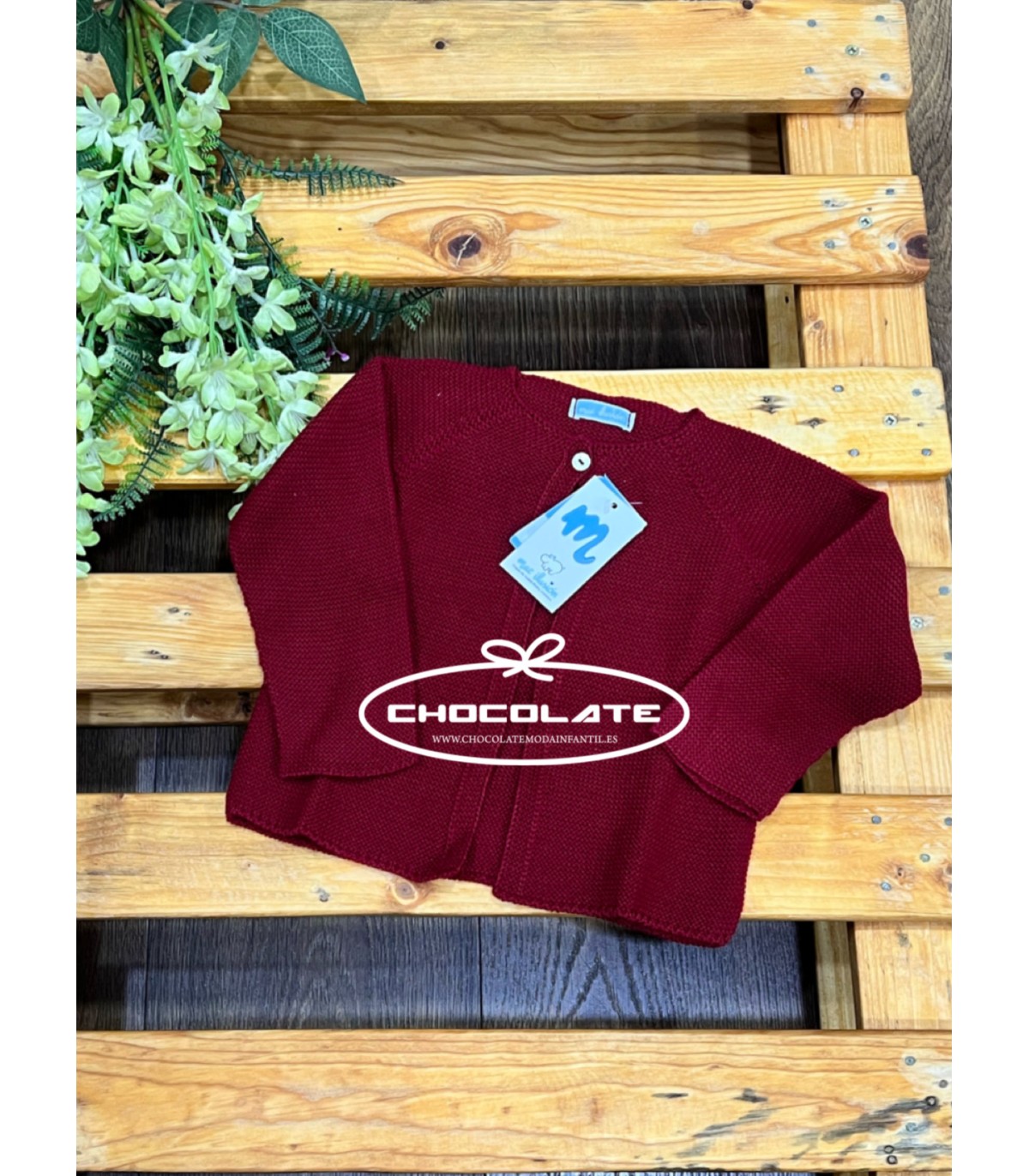 Chaqueta de punto color scarlet de Mac ilusión para niña y niño | C...