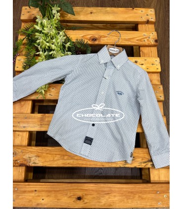 Camisa blanca dibujos marino de Spagnolo para niño | Camisa para ni...