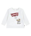 Camiseta blanca de Levis para bebé con osito