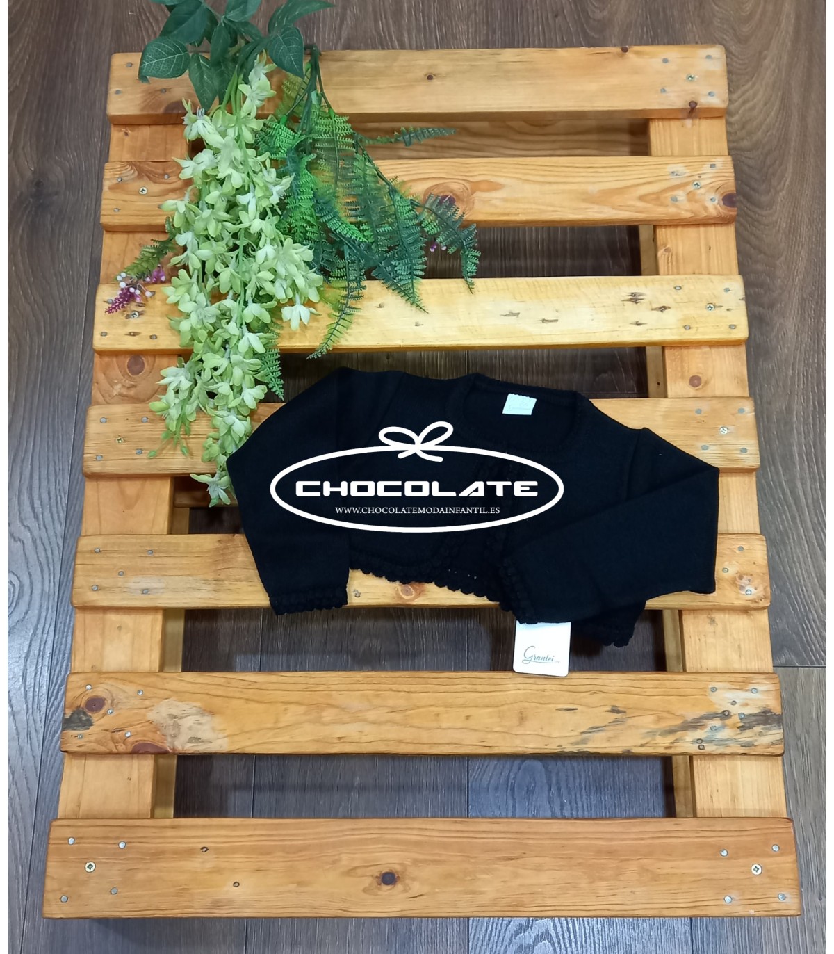 Chaqueta corta de punto negro Granlei | Chaqueta corta de punto col...