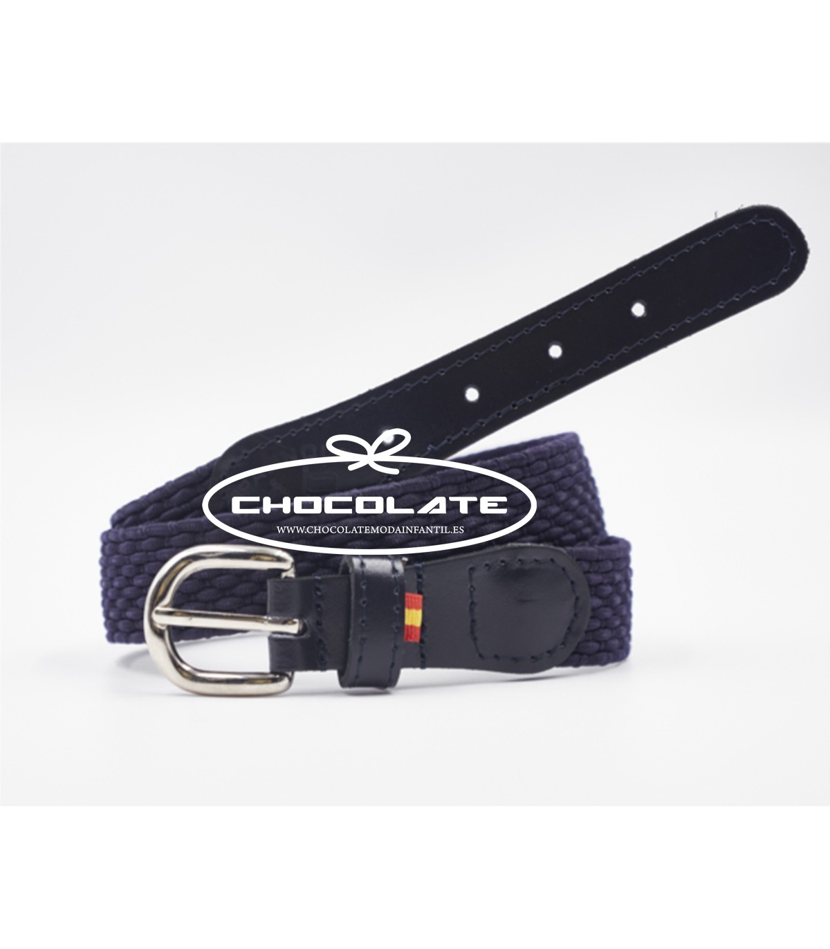 Cinturón goma azul marino de Spagnolo | Cinturón de goma azul marin...