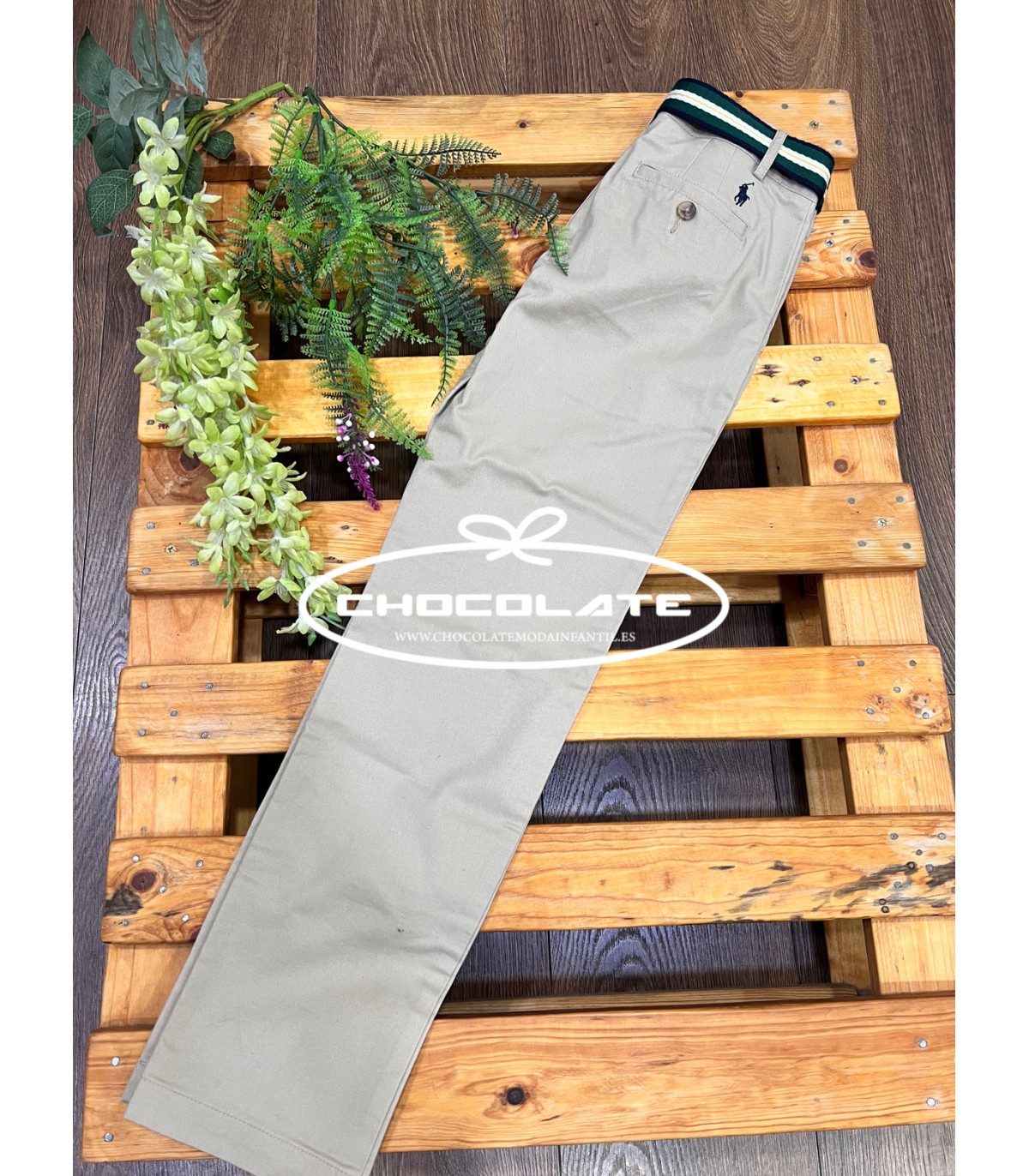 Pantalón chino camel de Ralph Lauren | Pantalón camel para niño con...