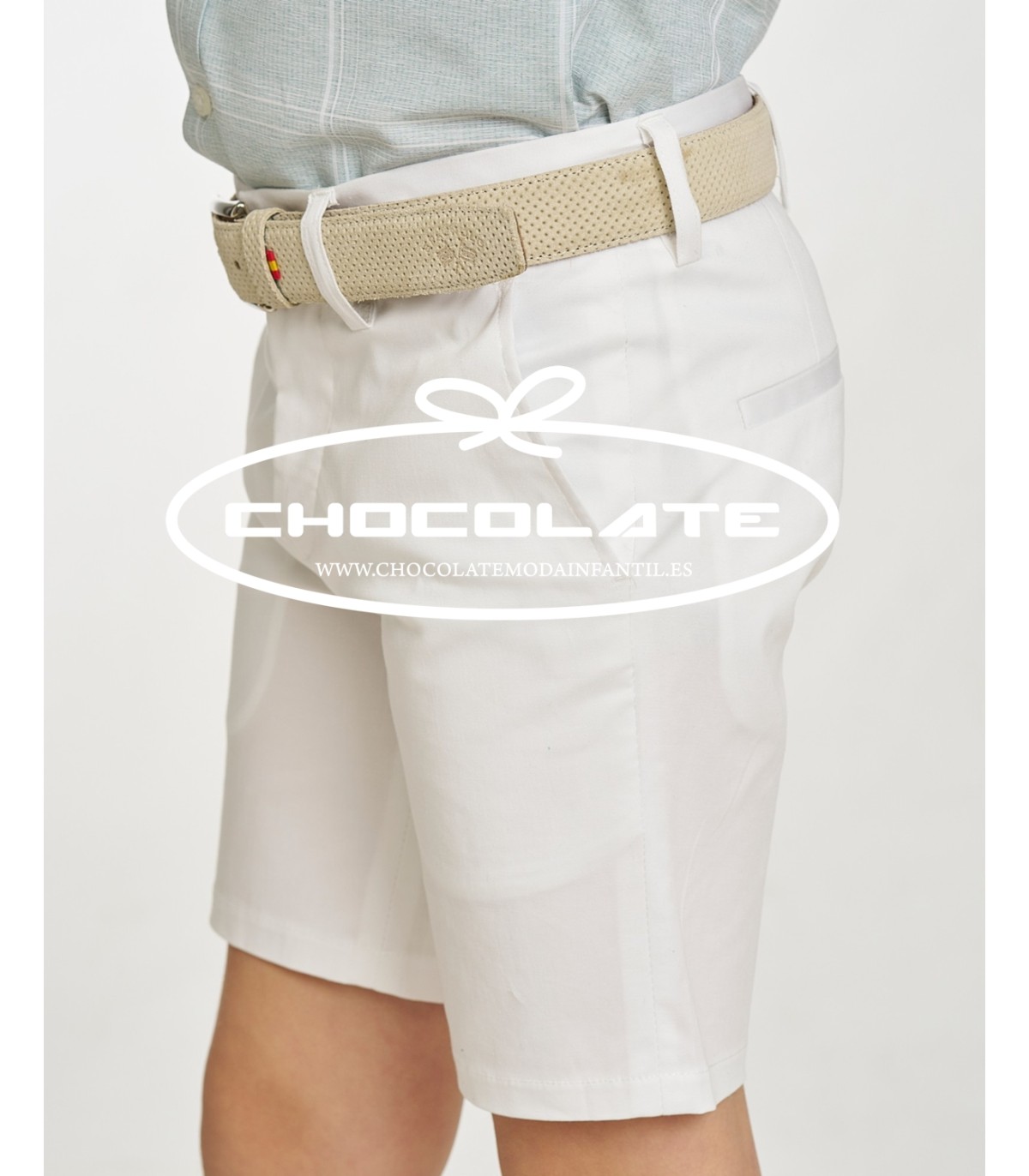 Bermuda blanca Spagnolo para niño | Bermuda blanca para niño de la ...