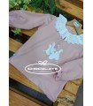 Sudadera niña rosa con motivo de ocas de Pio Pio | Sudadera para ni...