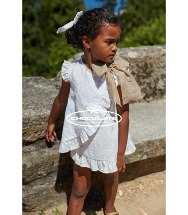 Vestido lino cruzado colección Black and white de La Martinica | Ve...