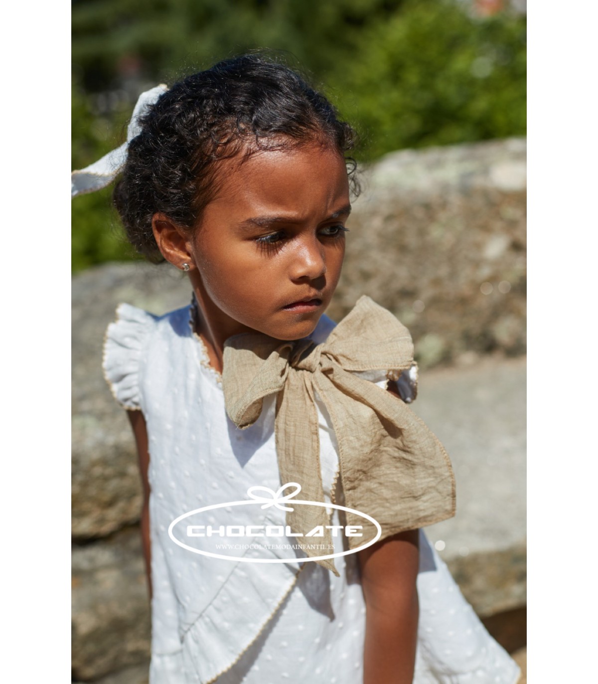 Vestido lino cruzado colección Black and white de La Martinica | Ve...