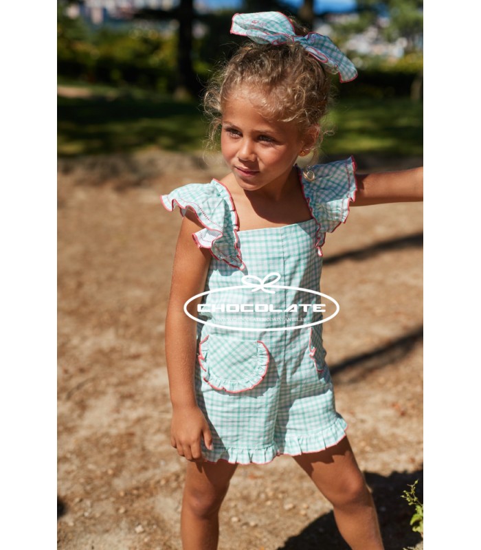 Mono corto para niña colección Roger de La Martinica | Mono corto p...