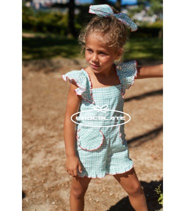Mono corto para niña colección Roger de La Martinica | Mono corto p...