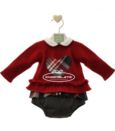 Conjunto bebé niña Tiziano de Marta y Paula | Conjunto para bebé ni...