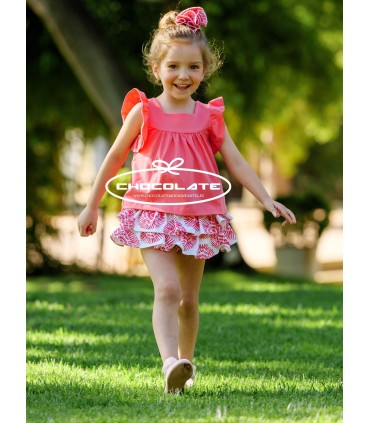 Conjunto niña de camiseta y braguita de Cocote | Conjunto para niña...