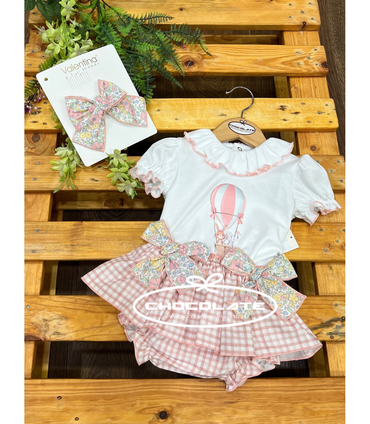 Conjunto de camiseta y braguita de Valentina bebés para niña | Prec...