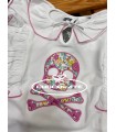 Conjunto camiseta calavera y braguita flor de Mon Petit Bonbon | Co...