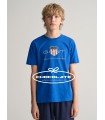 Camiseta azulona de Gant para niño | Camiseta para niño de la marca...