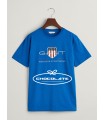 Camiseta azulona de Gant para niño | Camiseta para niño de la marca...