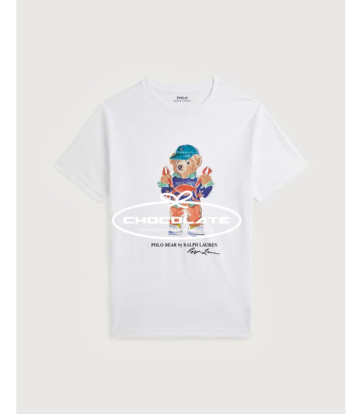Camiseta blanca con osito de Ralph Lauren | Camiseta blanca de la m...