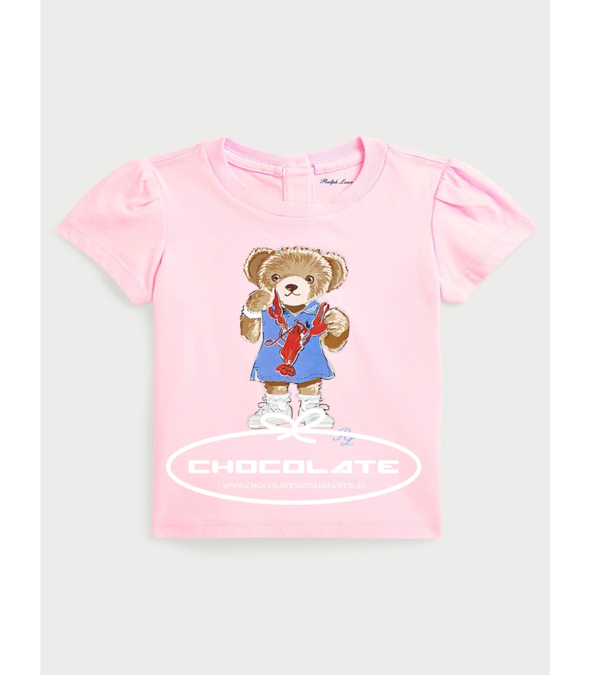 Camiseta rosa de Ralph Lauren para bebé niña | Preciosa camiseta ro...