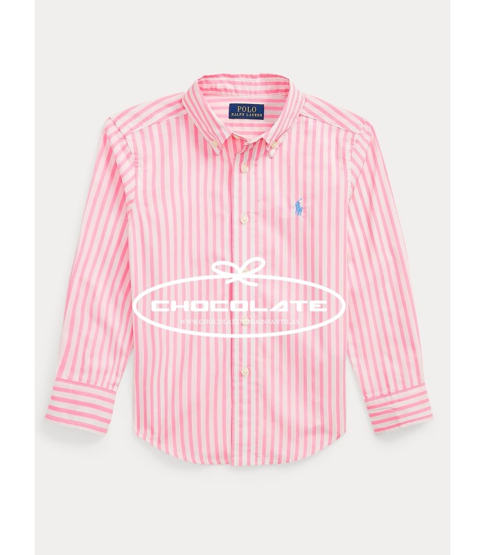 Camisa de rayas rosas y blancas de Ralph Lauren para niño | Camisa ...