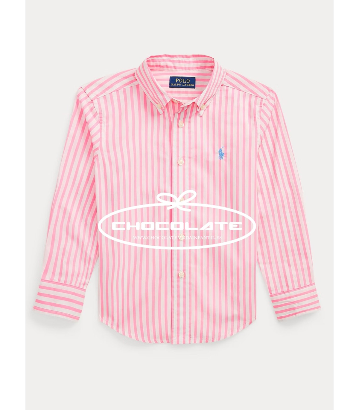 Camisa de rayas rosas y blancas de Ralph Lauren para niño | Camisa ...