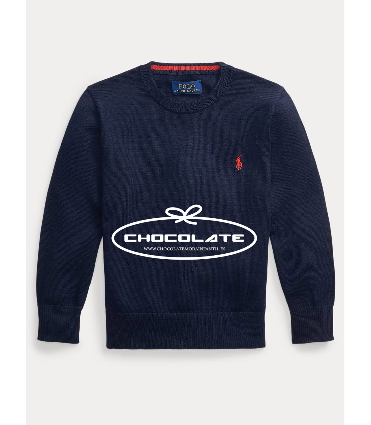 Jersey básico azul marino de Ralph Lauren para niño | Jersey azul m...