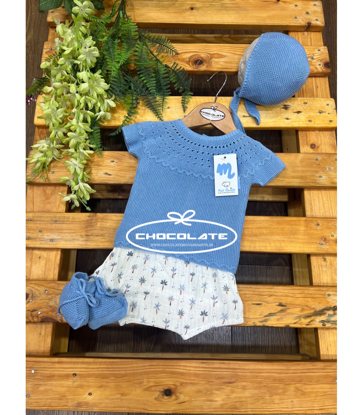 Conjunto 4 piezas bebé niño color azafata de Mac ilusión | Conjunto...