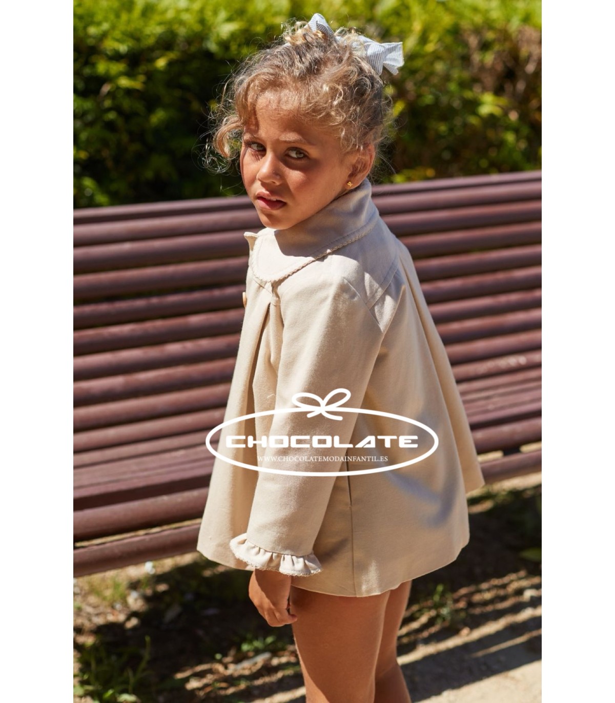 Gabardina camel de La Martinica para niña | Preciosa gabardina came...