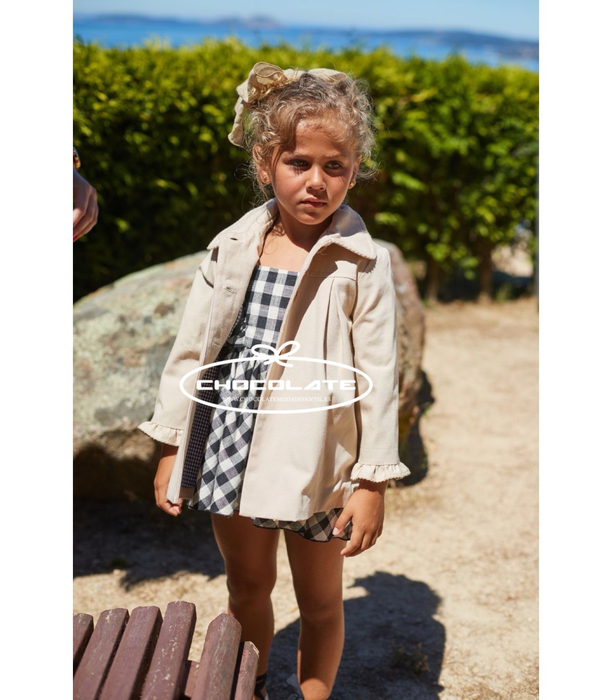 Gabardina camel de La Martinica para niña | Preciosa gabardina came...