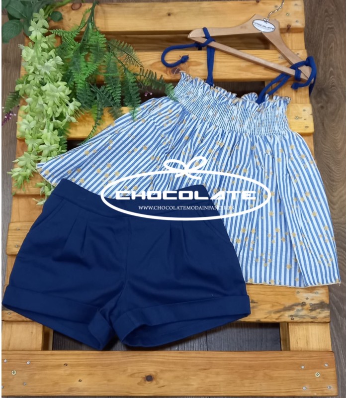 Blusa tirantes y short colección New York de La Martinica | Precios...