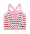 Top de punto tipo crochet para niña de Guess kids