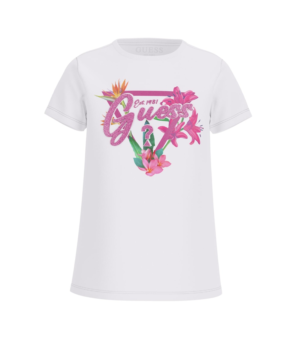 Conjunto sport para niña de Guess con estampado de flores fucsia | ...