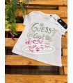 Camiseta blanca de Guess para niña