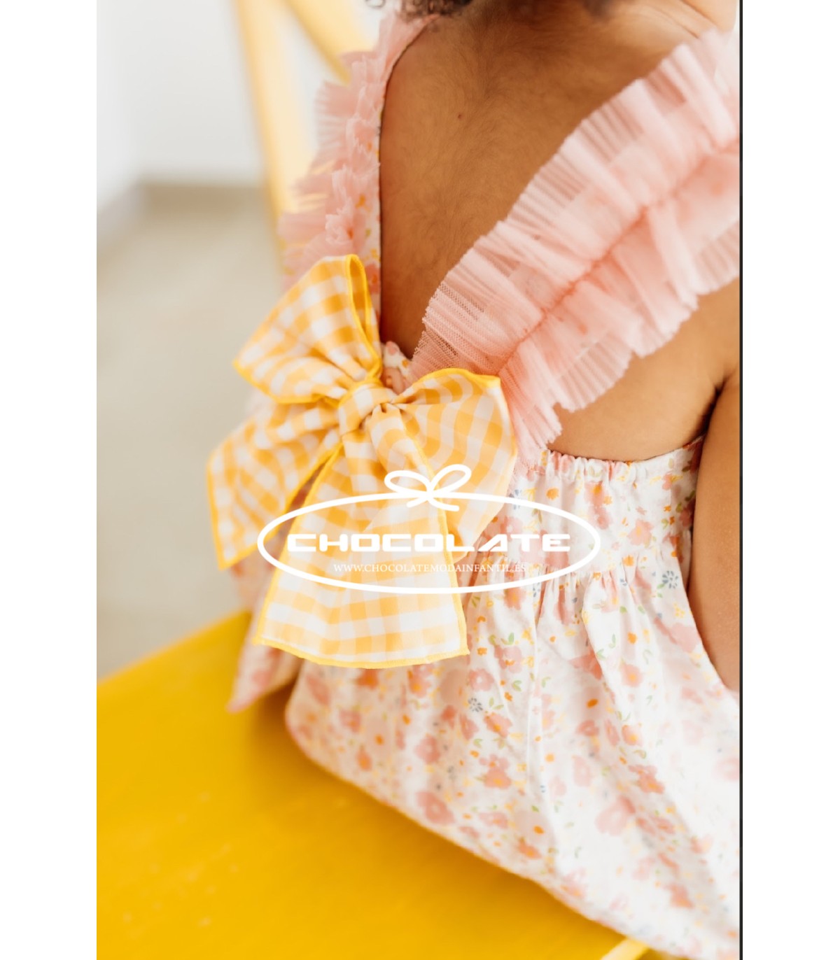 Jesusito niña liberty rosa con tul de Pio Pio | Jesusito para niña ...