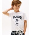 Camiseta blanca con palmera de Tommy Hilfiger para niño | Camiseta ...
