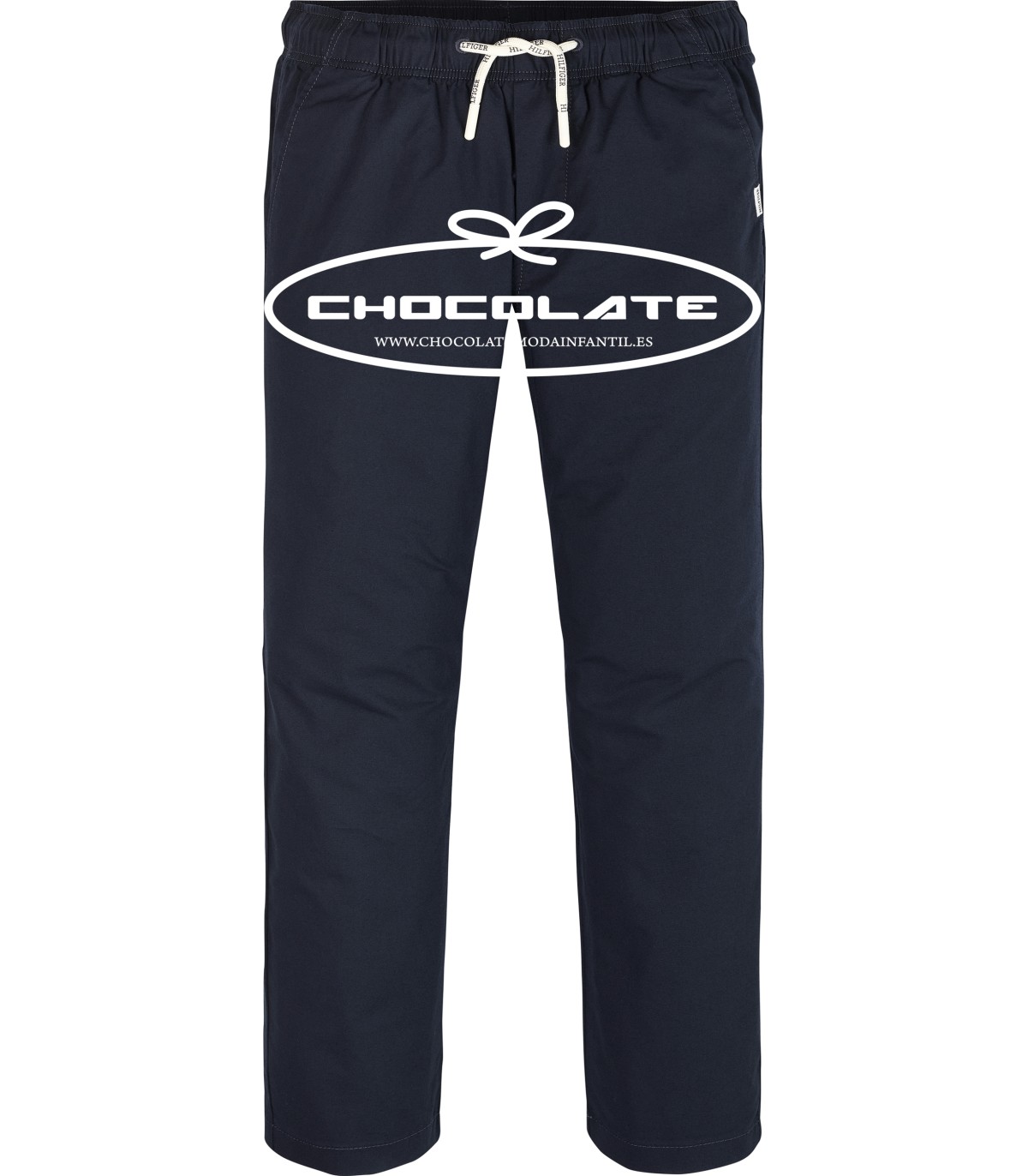 Pantalón azul marino con goma de Tommy Hilfiger para niño | Pantaló...