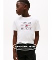 Camiseta blanca de Tommy Hilfiger para niño | Camiseta para niño de...