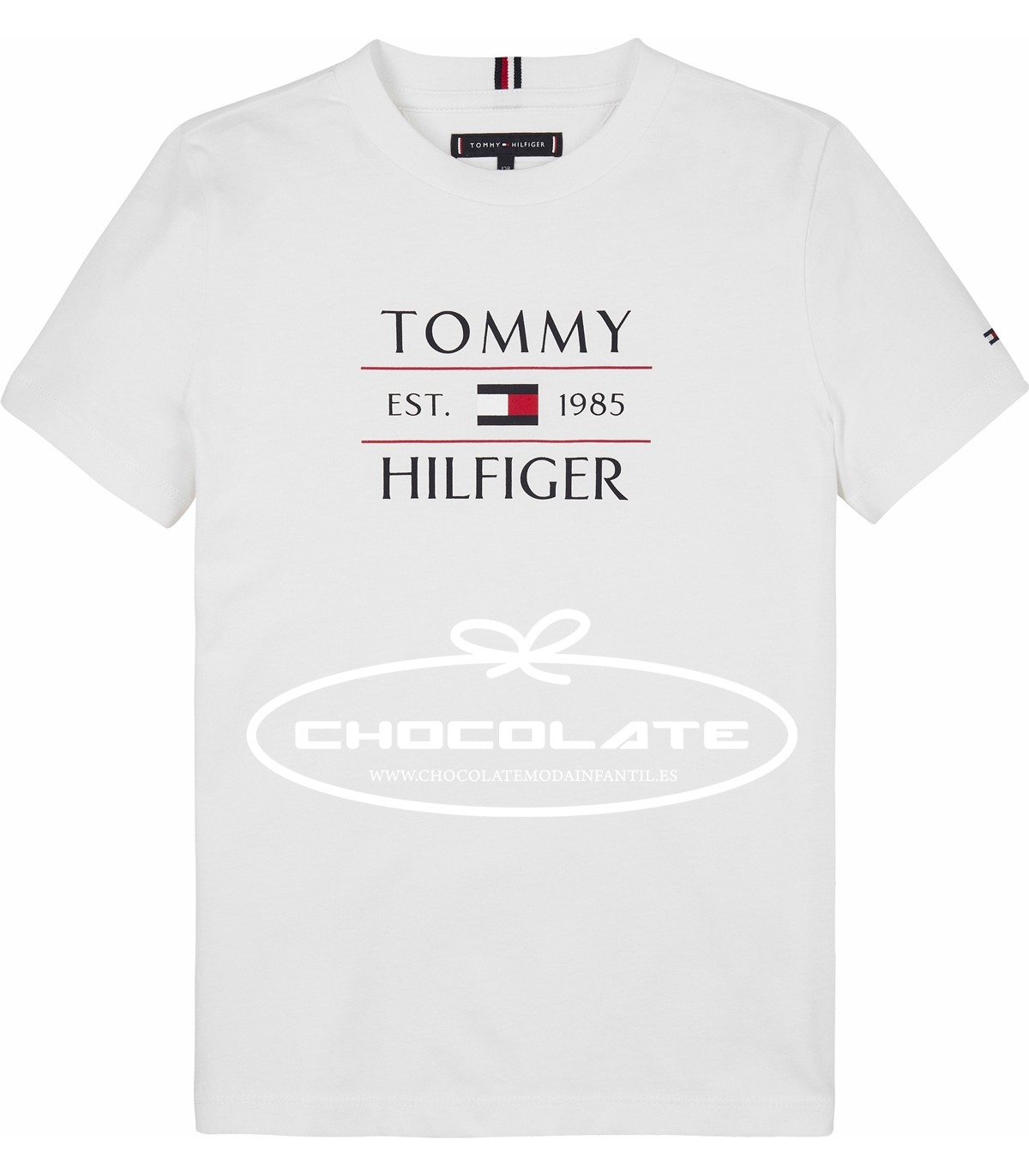 Camiseta blanca de Tommy Hilfiger para niño | Camiseta para niño de...
