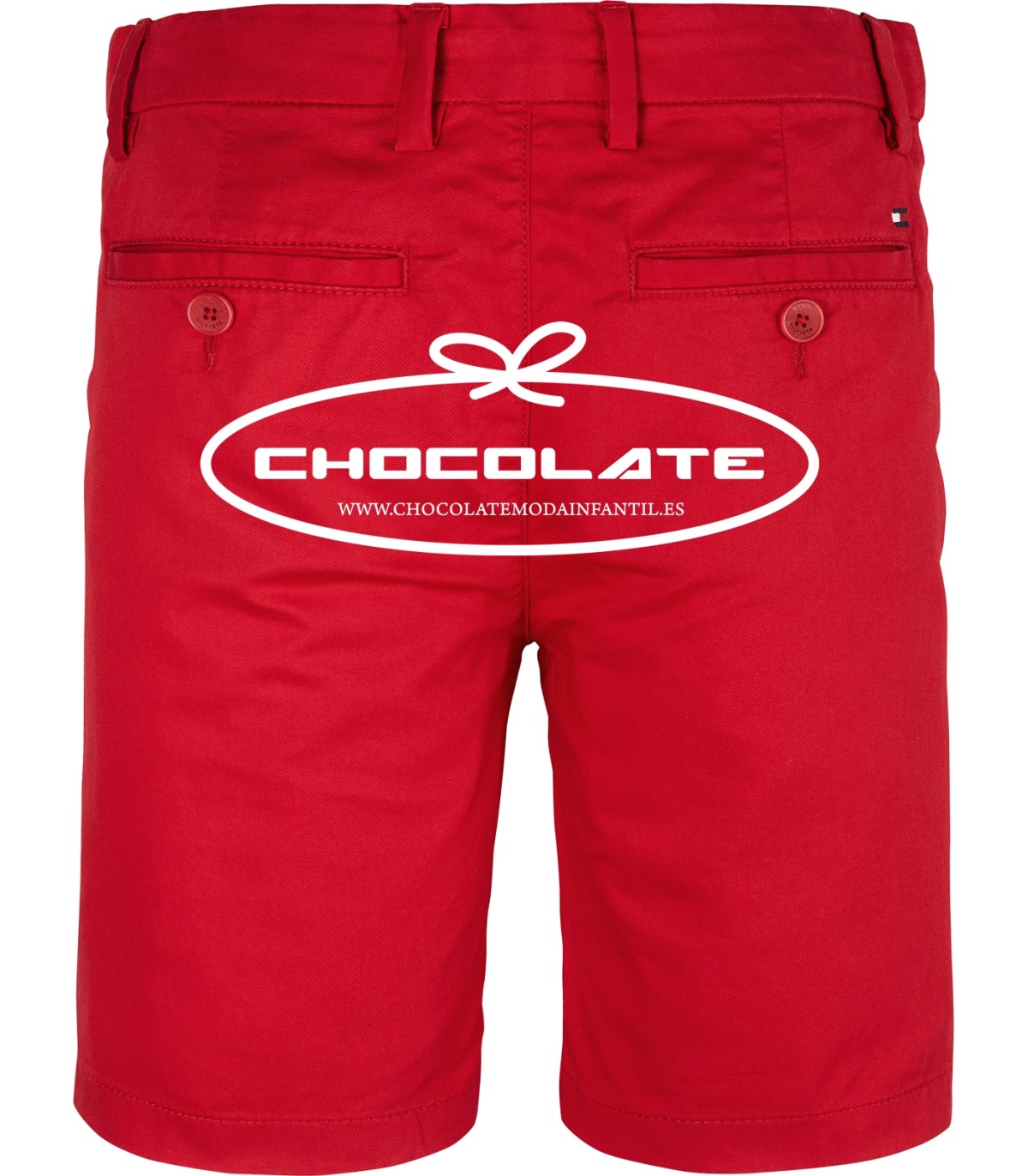 Bermuda roja de Tommy Hilfiger para niño | Bermuda roja para niño d...
