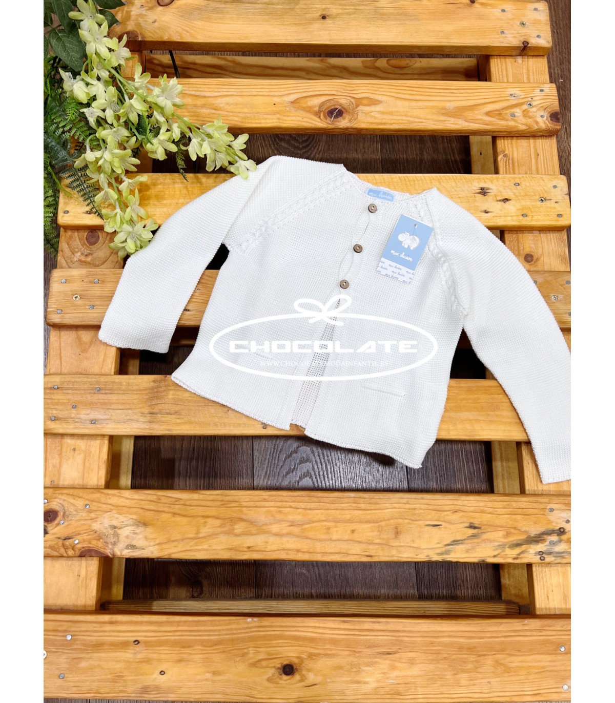 Chaqueta larga blanca de Mac ilusión para niña y niño | Chaqueta la...